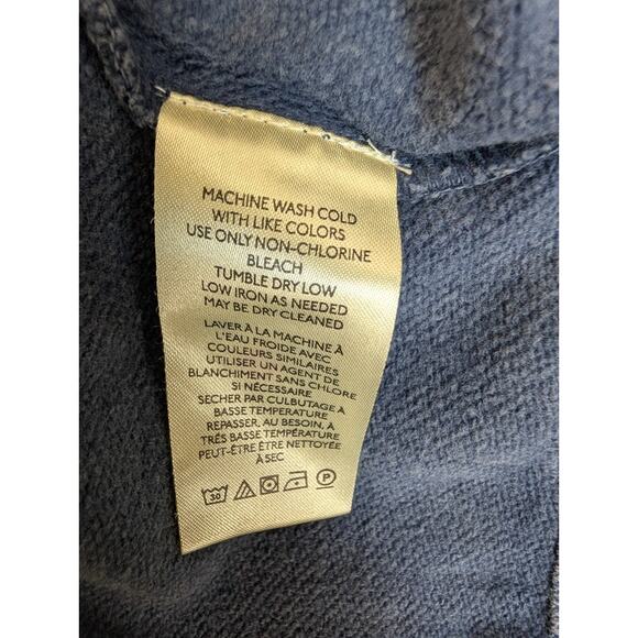 Free People Sweatshirt Womens Medium Dark Blue Long Sleeve Parker Half-Zip NWT - Picture 4 of 5